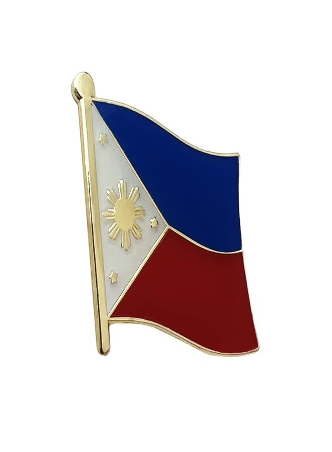 PinMaze Philippine Flag Lapel Pin - Philippines Filipino Flag Brooch - Image 1